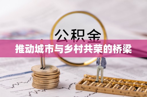 连南推动城市与乡村共荣的桥梁