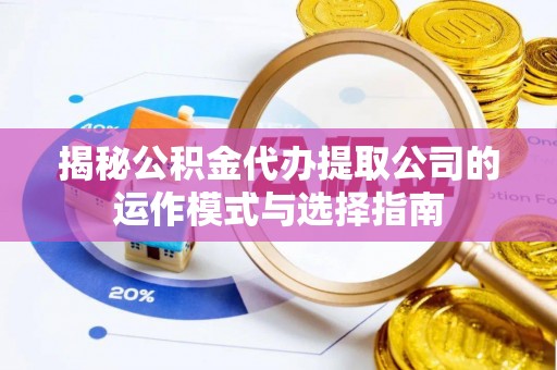 连南揭秘公积金代办提取公司的运作模式与选择指南