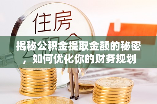 连南揭秘公积金提取金额的秘密，如何优化你的财务规划