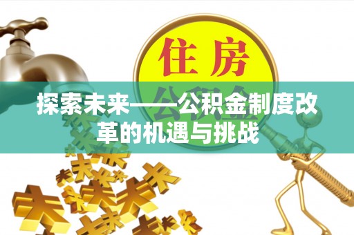 连南探索未来——公积金制度改革的机遇与挑战