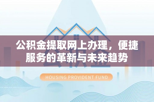 连南公积金提取网上办理，便捷服务的革新与未来趋势