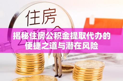 连南揭秘住房公积金提取代办的便捷之道与潜在风险
