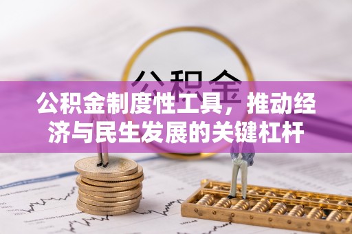 连南公积金制度性工具，推动经济与民生发展的关键杠杆
