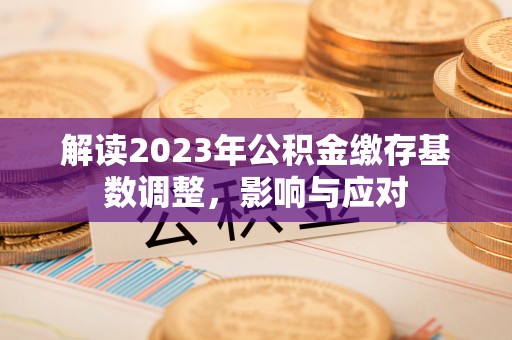 连南解读2023年公积金缴存基数调整，影响与应对