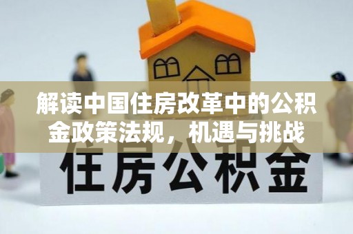 连南解读中国住房改革中的公积金政策法规，机遇与挑战
