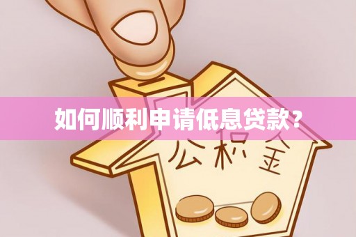 连南如何顺利申请低息贷款？