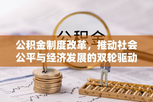 连南公积金制度改革，推动社会公平与经济发展的双轮驱动