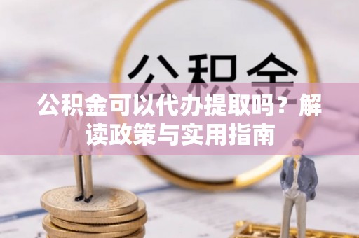 连南公积金可以代办提取吗？解读政策与实用指南