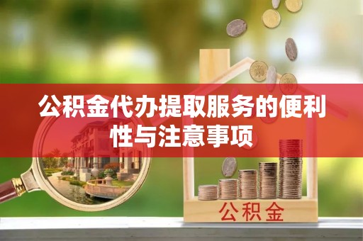 连南公积金代办提取服务的便利性与注意事项