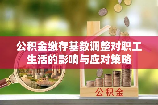 连南公积金缴存基数调整对职工生活的影响与应对策略