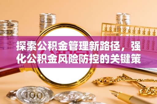 连南探索公积金管理新路径，强化公积金风险防控的关键策略