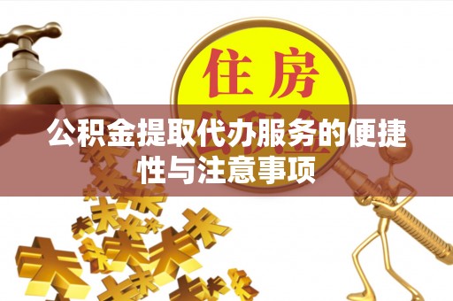 连南公积金提取代办服务的便捷性与注意事项