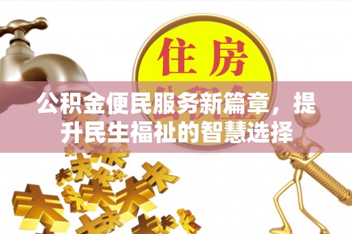 连南公积金便民服务新篇章，提升民生福祉的智慧选择