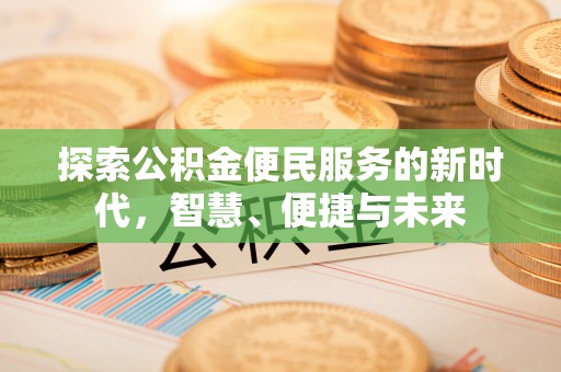 连南探索公积金便民服务的新时代，智慧、便捷与未来