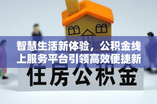 连南智慧生活新体验，公积金线上服务平台引领高效便捷新时代