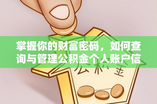 连南掌握你的财富密码，如何查询与管理公积金个人账户信息