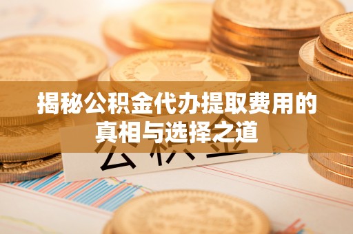连南揭秘公积金代办提取费用的真相与选择之道