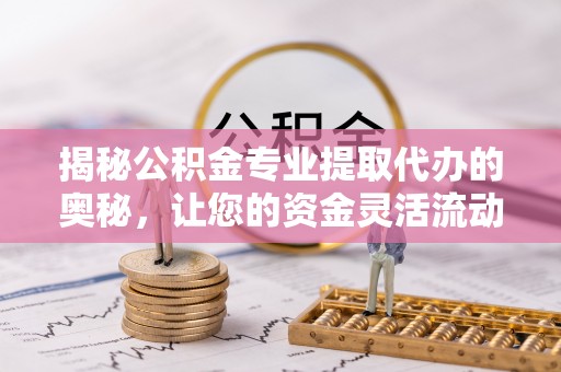连南揭秘公积金专业提取代办的奥秘，让您的资金灵活流动
