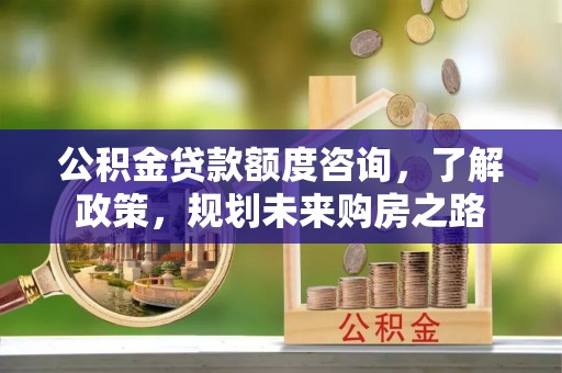 连南公积金贷款额度咨询，了解政策，规划未来购房之路