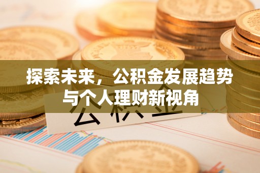 连南探索未来，公积金发展趋势与个人理财新视角