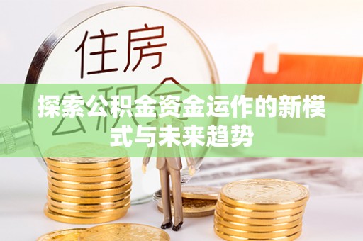 连南探索公积金资金运作的新模式与未来趋势