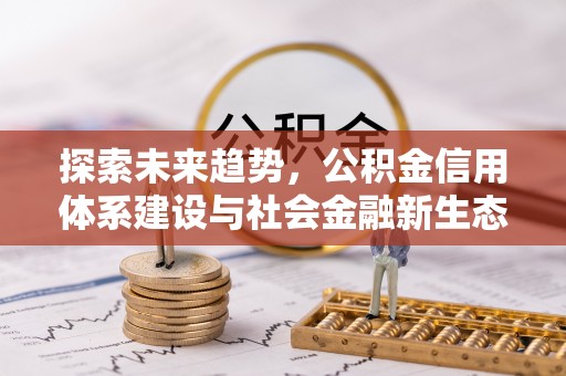 连南探索未来趋势，公积金信用体系建设与社会金融新生态