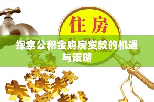连南探索公积金购房贷款的机遇与策略