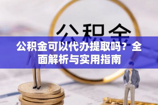 连南公积金可以代办提取吗？全面解析与实用指南