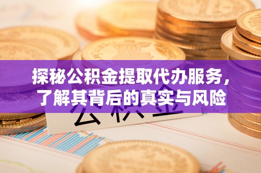 连南探秘公积金提取代办服务，了解其背后的真实与风险