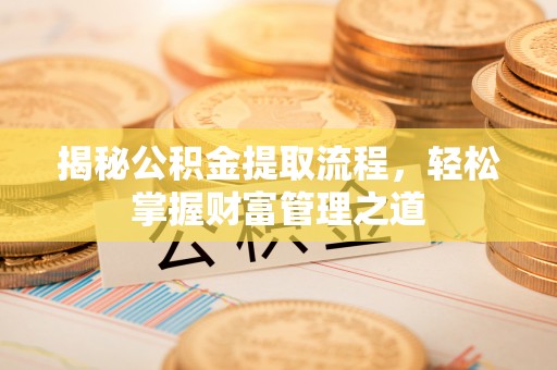 连南揭秘公积金提取流程，轻松掌握财富管理之道