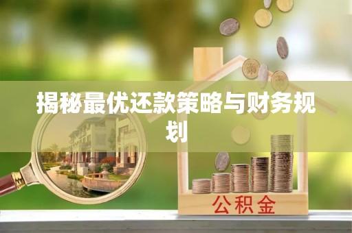 连南揭秘最优还款策略与财务规划