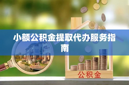 连南小额公积金提取代办服务指南