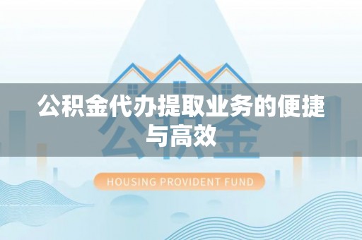 连南公积金代办提取业务的便捷与高效