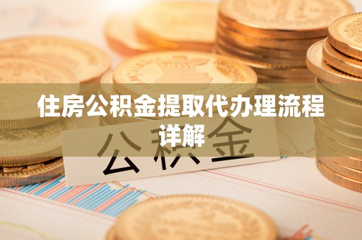 连南住房公积金提取代办理流程详解