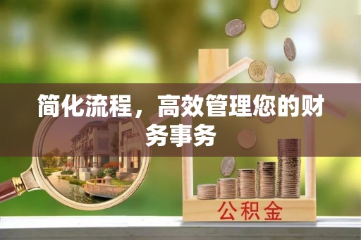 连南简化流程，高效管理您的财务事务