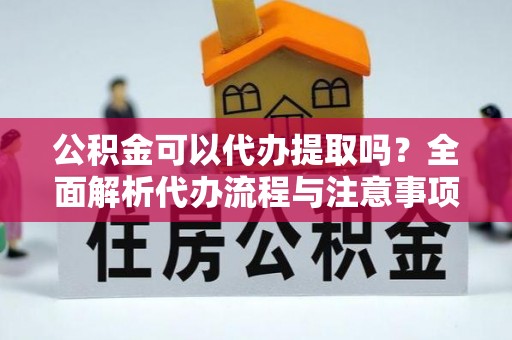 连南公积金可以代办提取吗？全面解析代办流程与注意事项