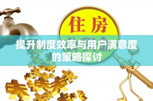连南提升制度效率与用户满意度的策略探讨